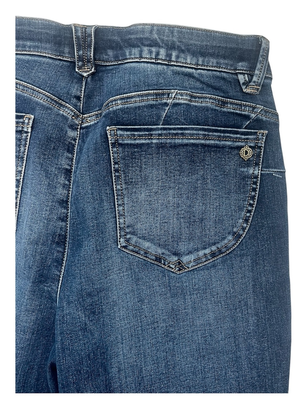 Democracy Ab Solution Indigo Skinny Jeans - Medium  Wash Sz 12 - Picture 3 of 8